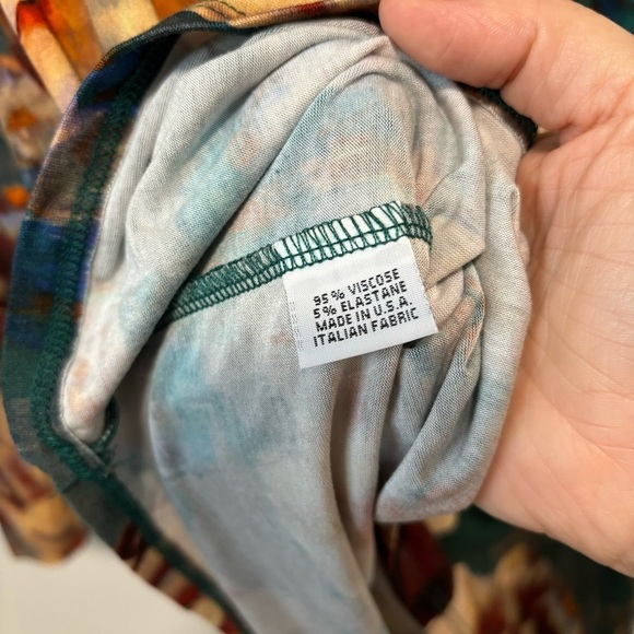 Bryn Walker Gabo Green Floral Scoop Neckline Tunic NWOT - Picture 9 of 9